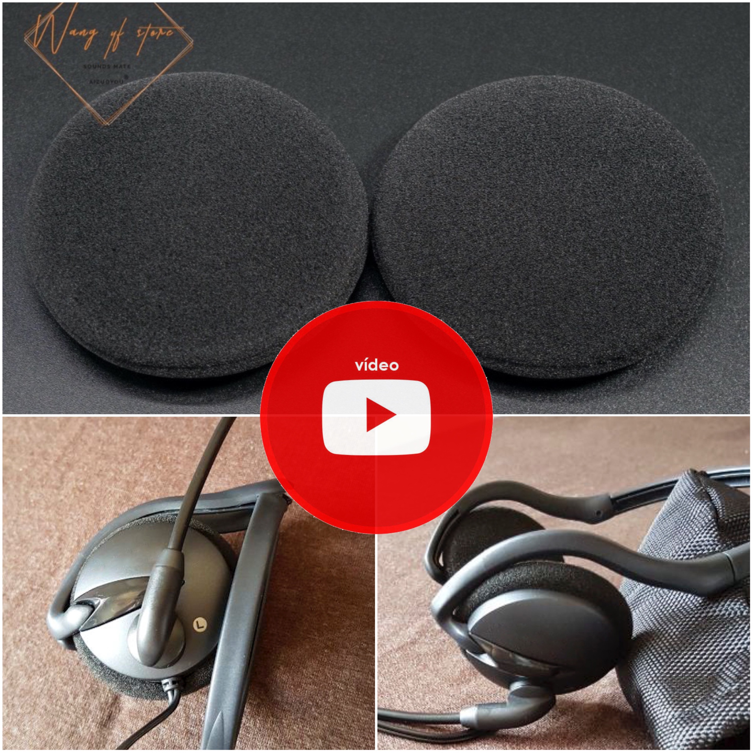 10Pcs Replacement Earpads Cushion Foam For Microsoft Lifechat