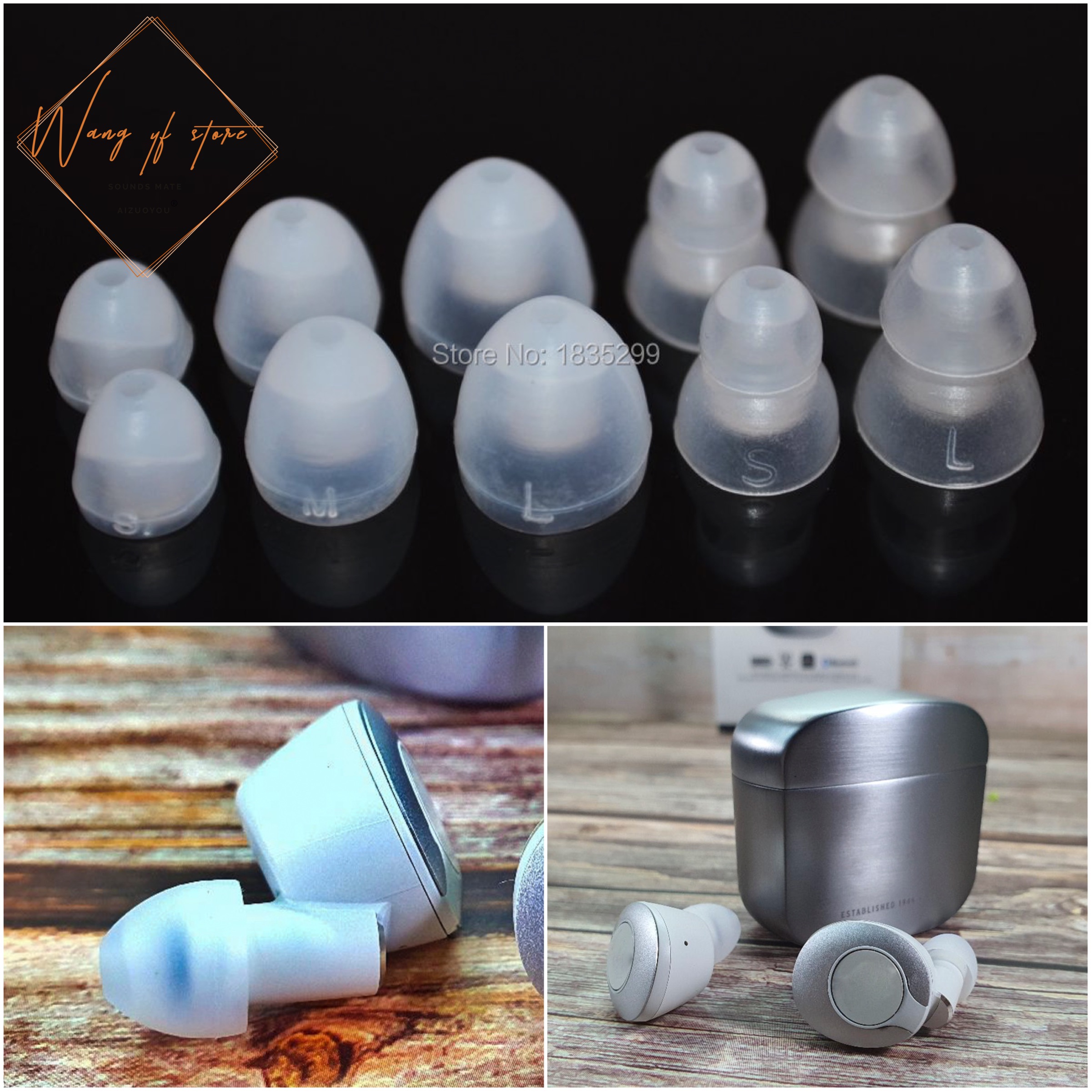 5 Pairs Small Replacement Earbud Tips For Klipsch Headphones - Silicone Ear Tips