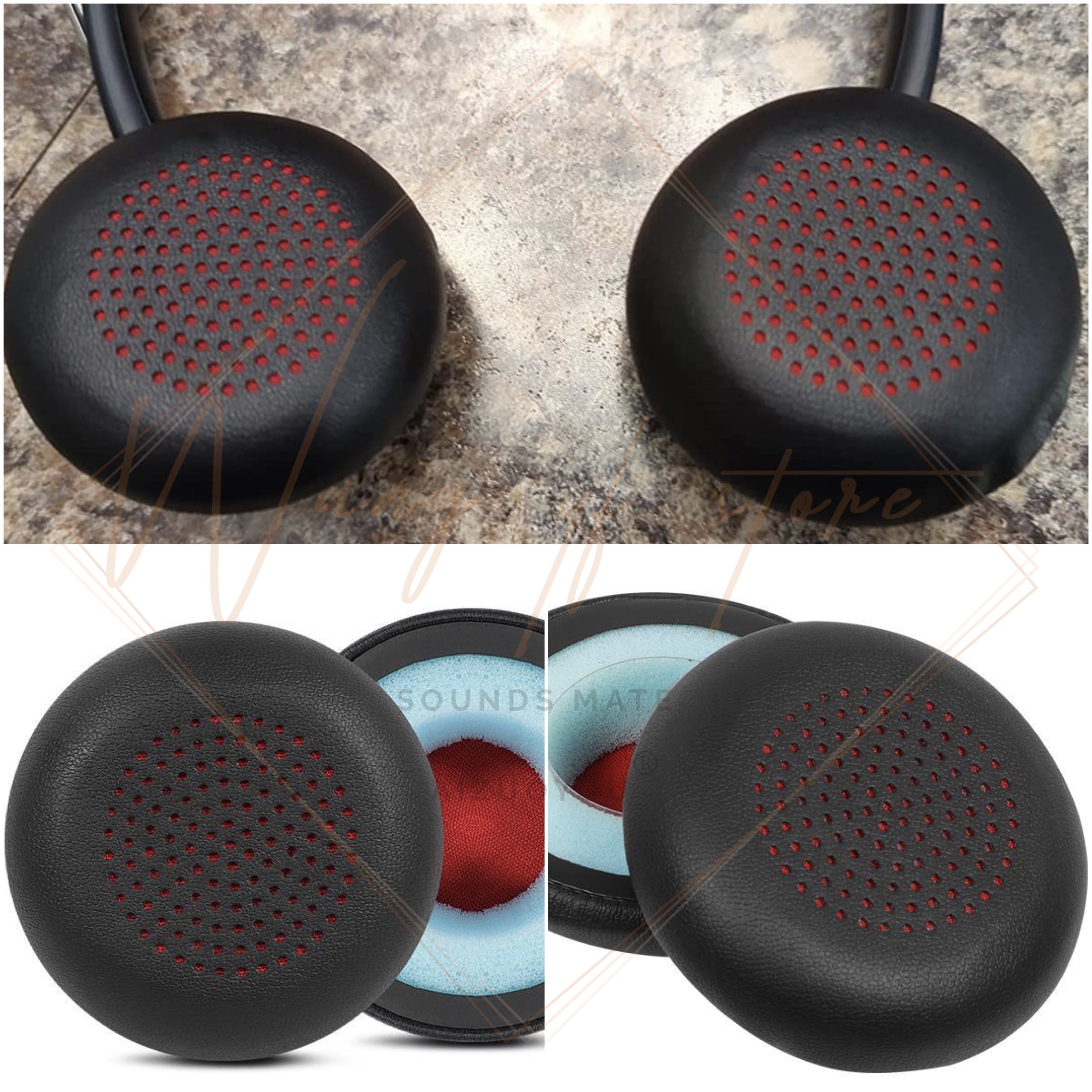 Ear Pads Cushion for Plantronics Voyager Focus UC B825 Blackwire