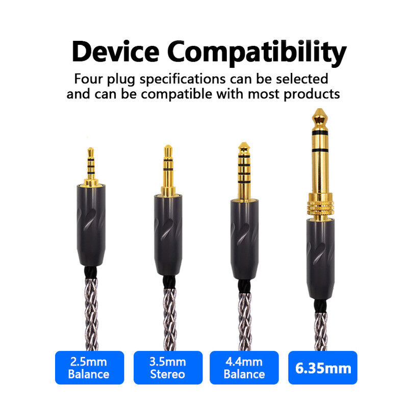 6N Occ Hifi Balanced Headphone Cable For FOCAL Utopia & Utopia