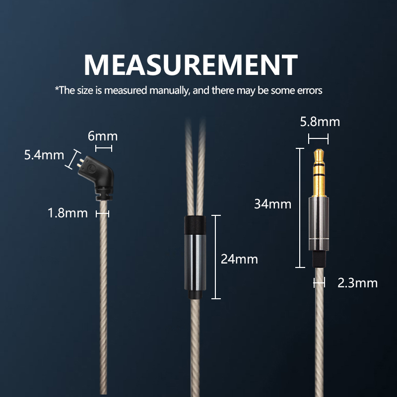 6N Occ Cable For QDC SIMGOT Weston TINHIFI AK TRN CCA KBEAR KZ In
