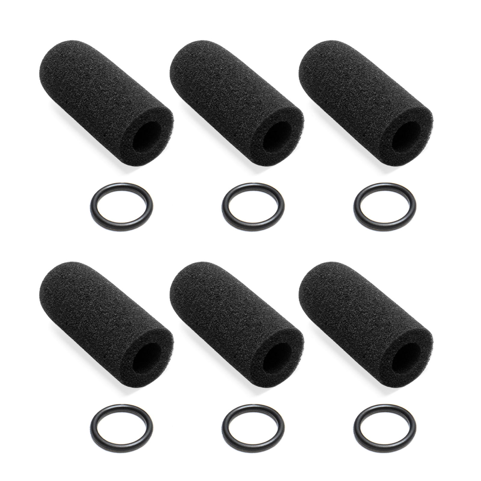 Voarmaks 6 Pcs Foam Mic Covers For David Clark DC One-X/PRO-X2/DC-Pro X/H10-13.4/H10-60/H20/M-7/M-4/M-5/M-77/DC-87 Microphones