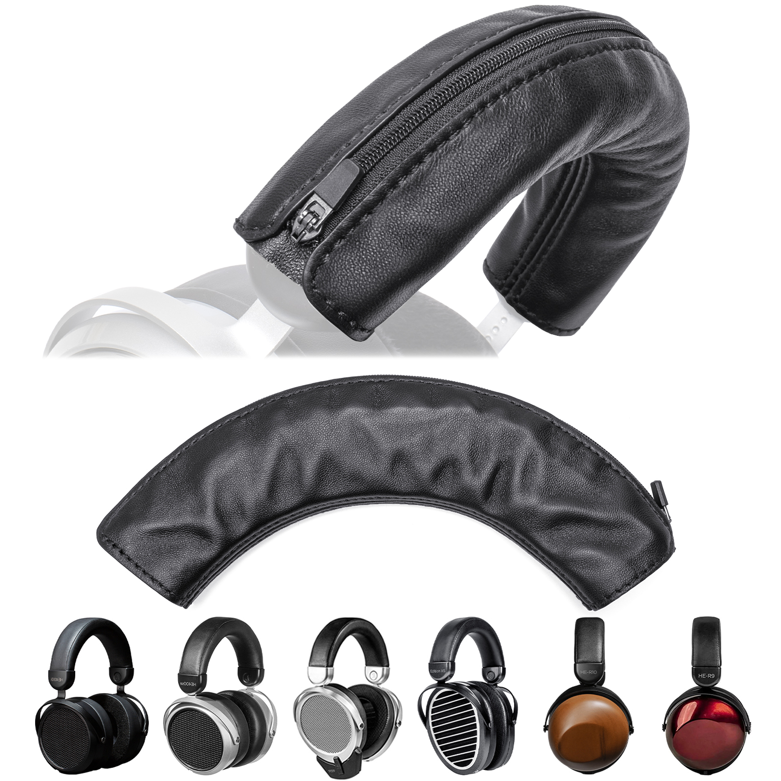 Luxury Genuine Lambskin Headband Cover For Hifiman HE400SE, HE400i 2020, Edition XS, DEVA Pro, HE-R9, HE-R10D,HE560 V4 Headphone
