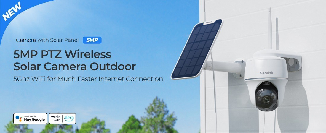 Reolink 5MP Solar Battery Powered WiFi Wireless Security Camera