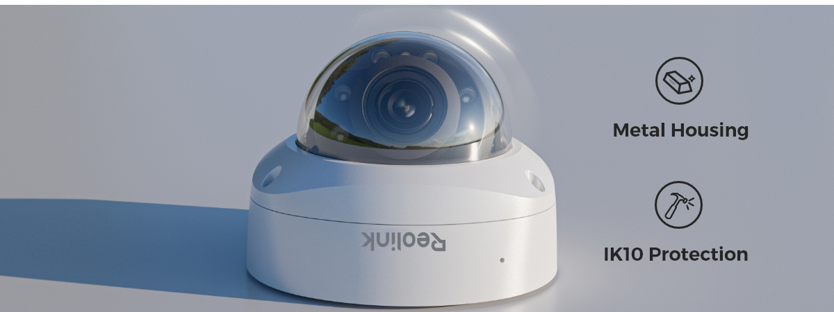 REOLINK RLC-843A 4K PoE Security Camera - 5X Optical Zoom, Spotlights, Human/Vehicle Detection, IK10 Vandalproof