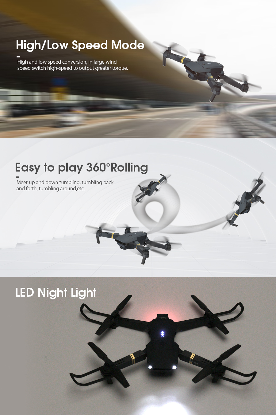 Drone X Pro WIFI FPV 4K HD Camera 3Batteries Foldable Selfie RC Quadcopter UK Drone X Pro WIFI FPV 4K HD Camera 3Batteries Foldable Selfie RC Quadcopter UK