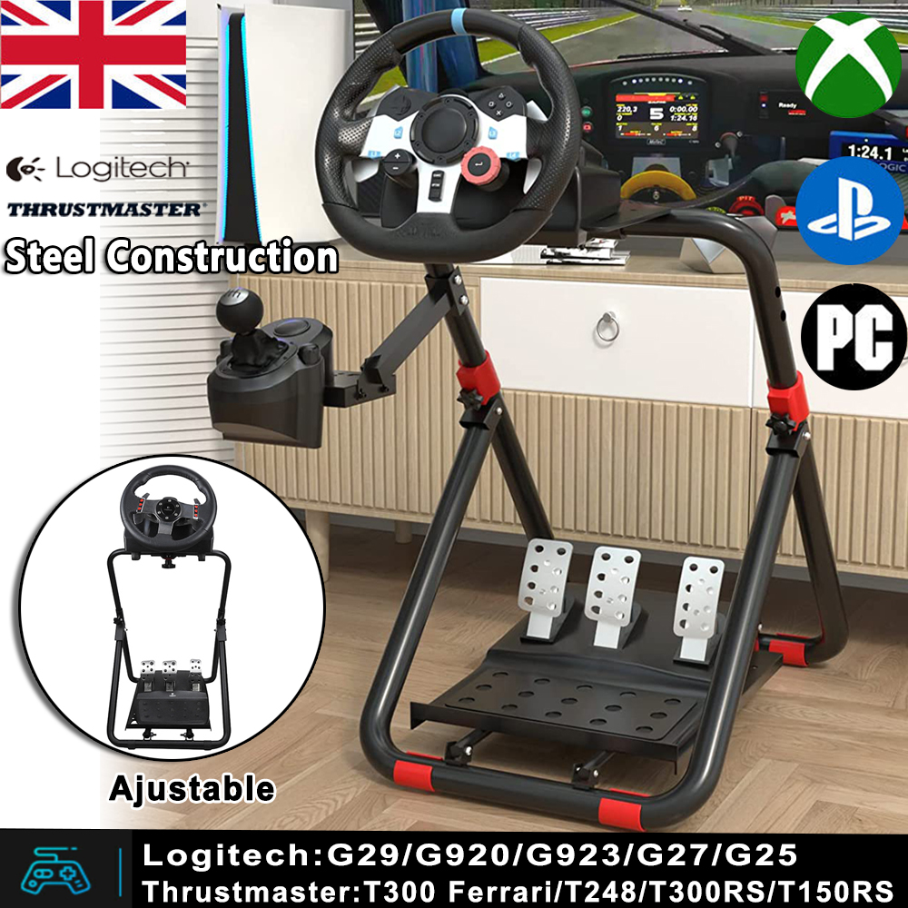 DIWANGUS Racing Wheel Stand Foldable Steering Wheel Adjustable Stand for  Logitech G29 G920 G923 G27 G25 for Thrustmaster T248X T248 T300RS T150 458  TX
