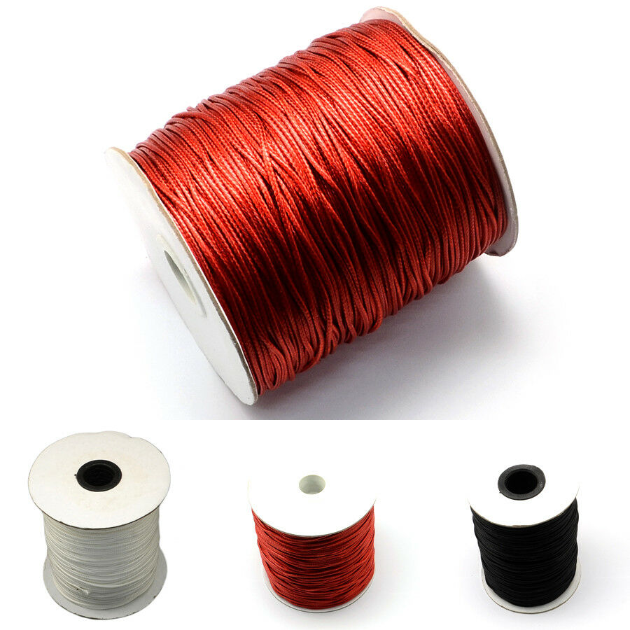 200yards//Roll Strong 1mm Korean Waxed Polyester Cords Beading Stringing Threads