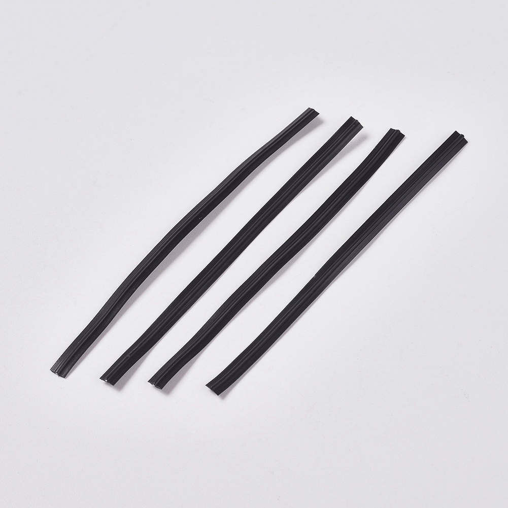 1000pc White PE Flexible Bendable Wire Twist Ties Bridge Wire  Craft Clip 80x4mm