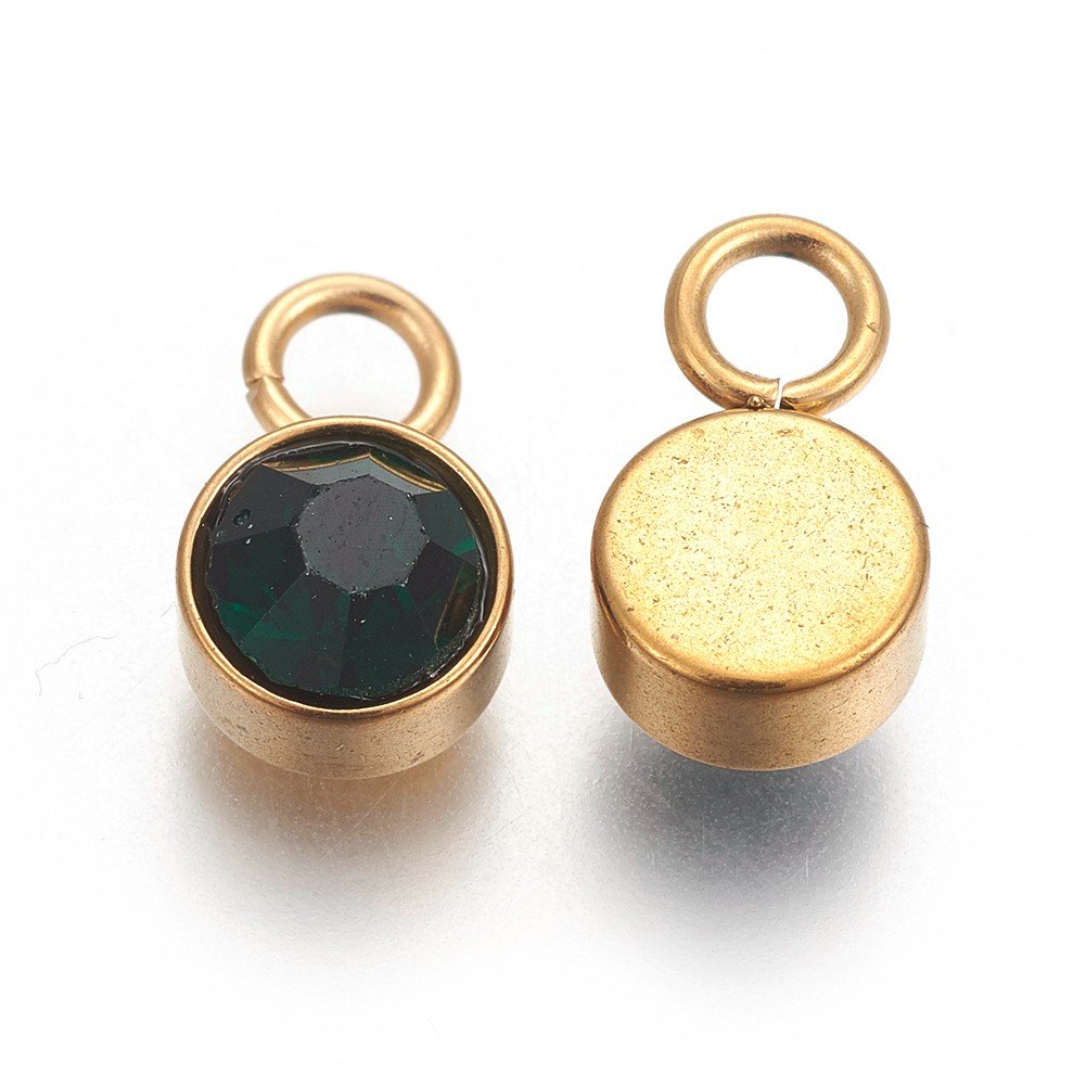 Mini colgantes colgantes redondos planos de diamantes de imitación de vidrio 30 piezas artesanía 10x6 mm - Imagen 16 de 18
