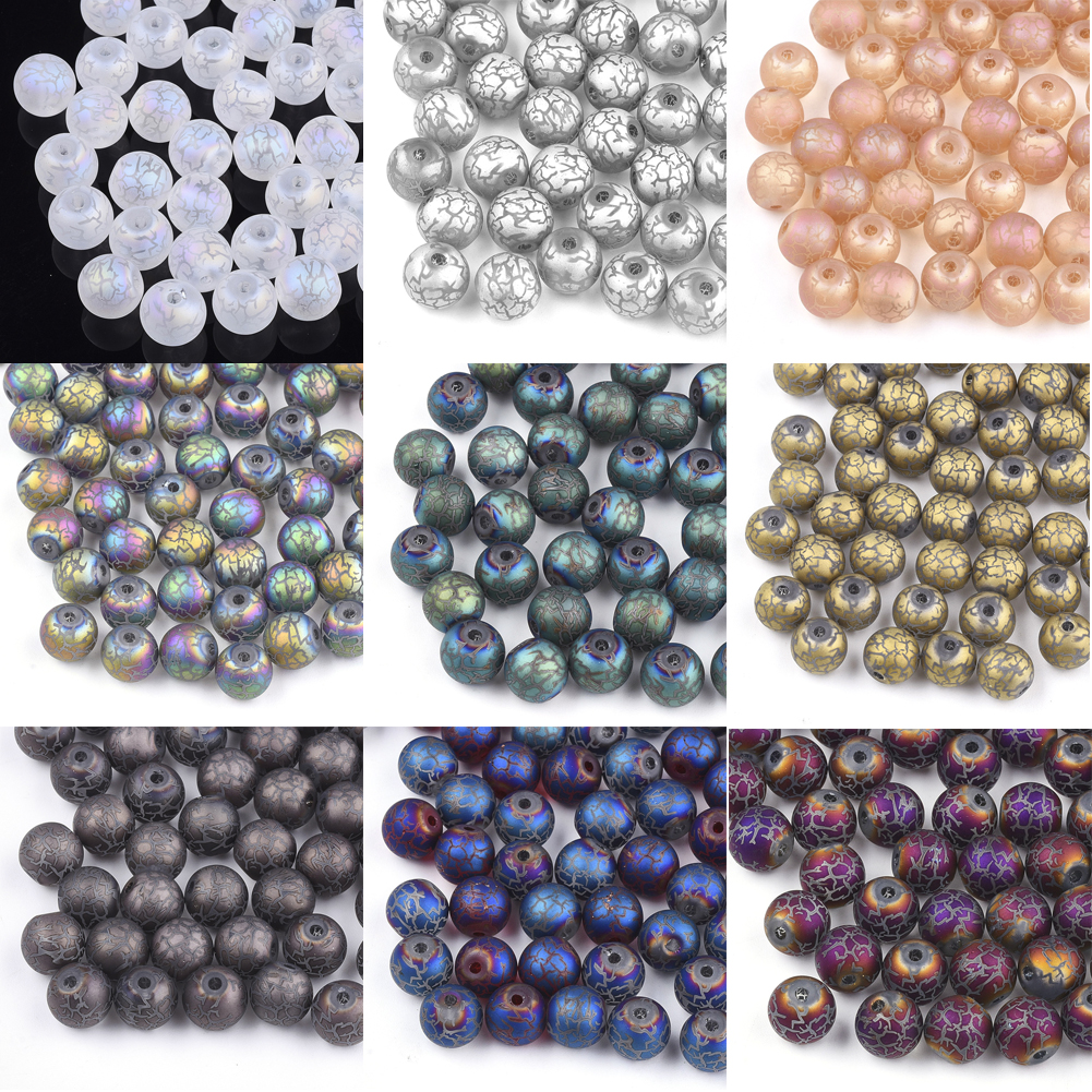 Wholesale PH PandaHall 300pcs 8mm Glass Beads 