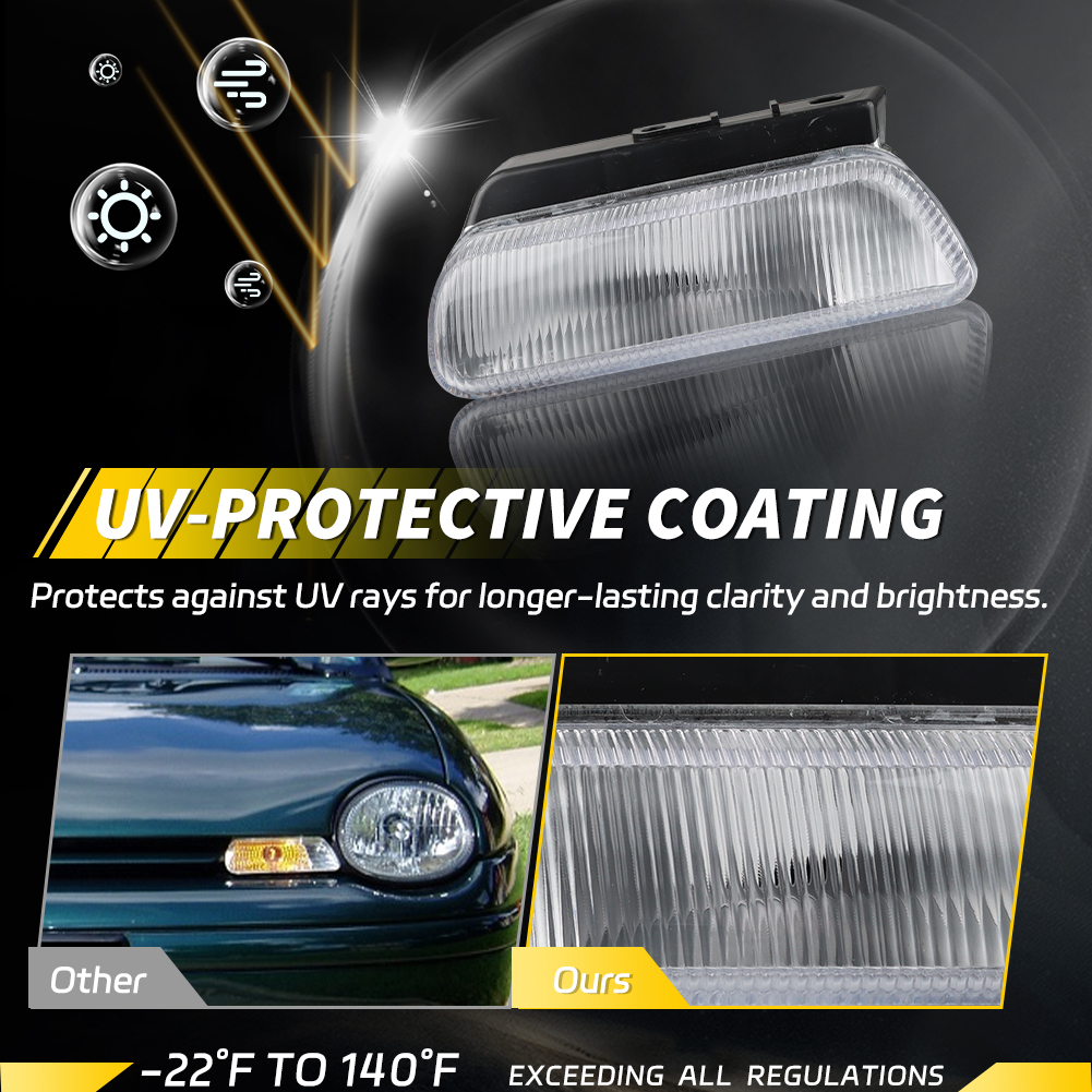 thumbnail image 2 of Headlight & Corner Signal Lamp Combo Set For 1995-1999 Dodge Plymouth Neon - Direct Fit Halogen 2 of 5