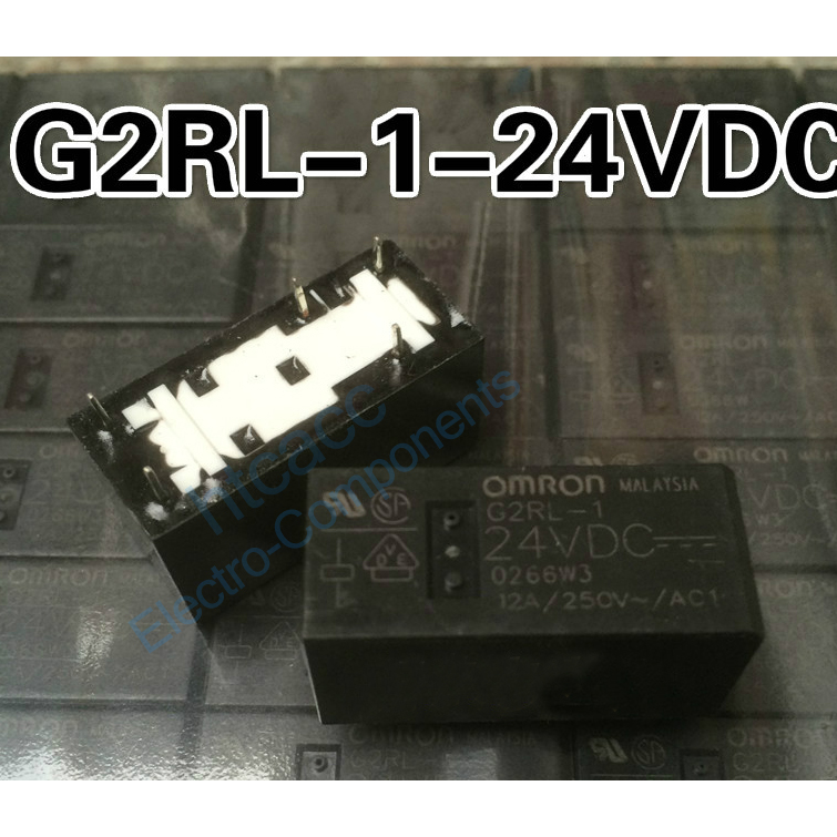 Relè G2RL-2-DC24 Omron Bobina 24V 8A 24Vdc 250V DPDT Omron Omron
