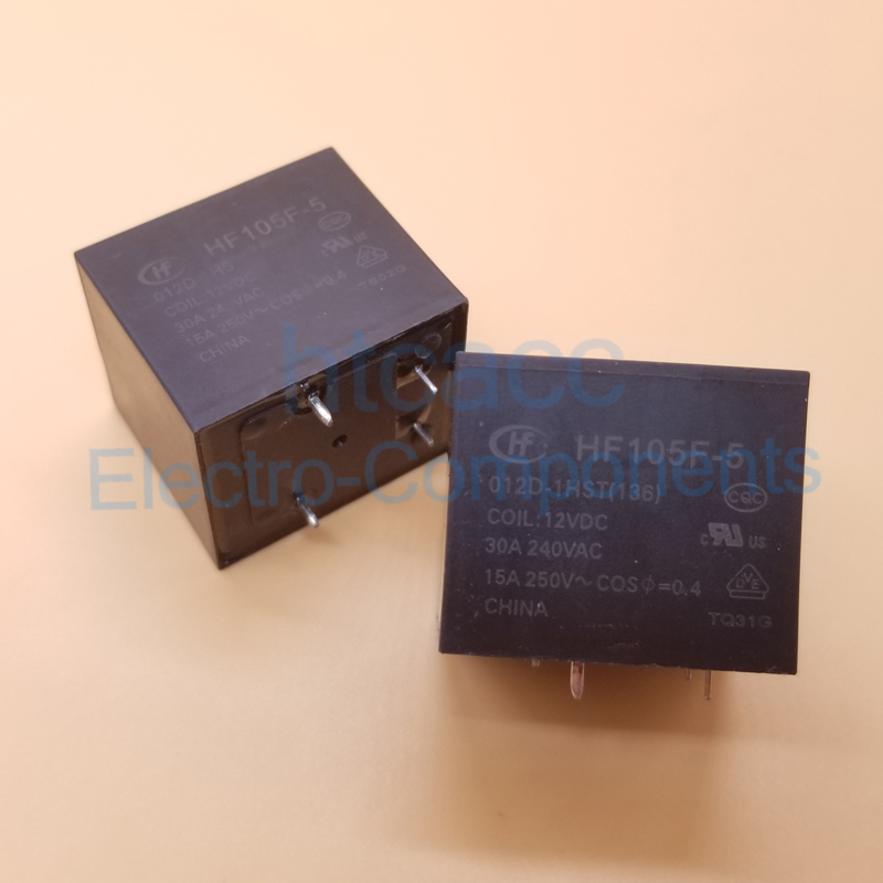 JQX 105F 1 012D 1HST HF105F 1 012D 1HST relé de 4 pi normalmente