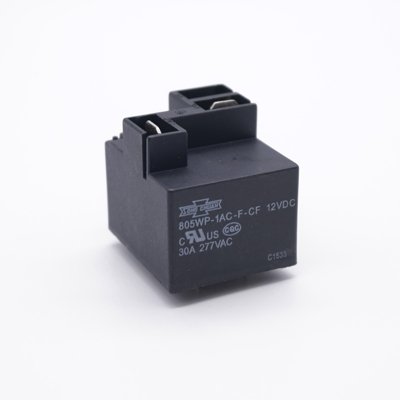 Set of 2 805WP-1AC-F-CF 12VDC SONGCHUAN Power Relay 30A 277VAC 4 Pins