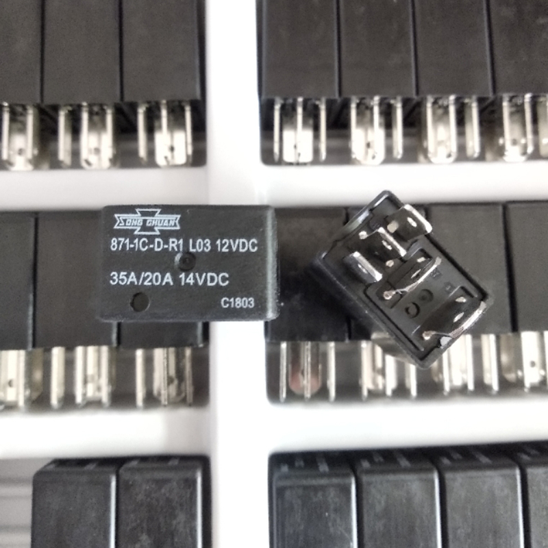 NEW Lot of 3 Song Chuan 871-1C-C-R1-U01 12VDC 20A/35A 14VDC 5-Prong Relay NEW Lot of 3 Song Chuan 871-1C-C-R1-U01 12VDC 20A/35A 14VDC 5-Prong Relay