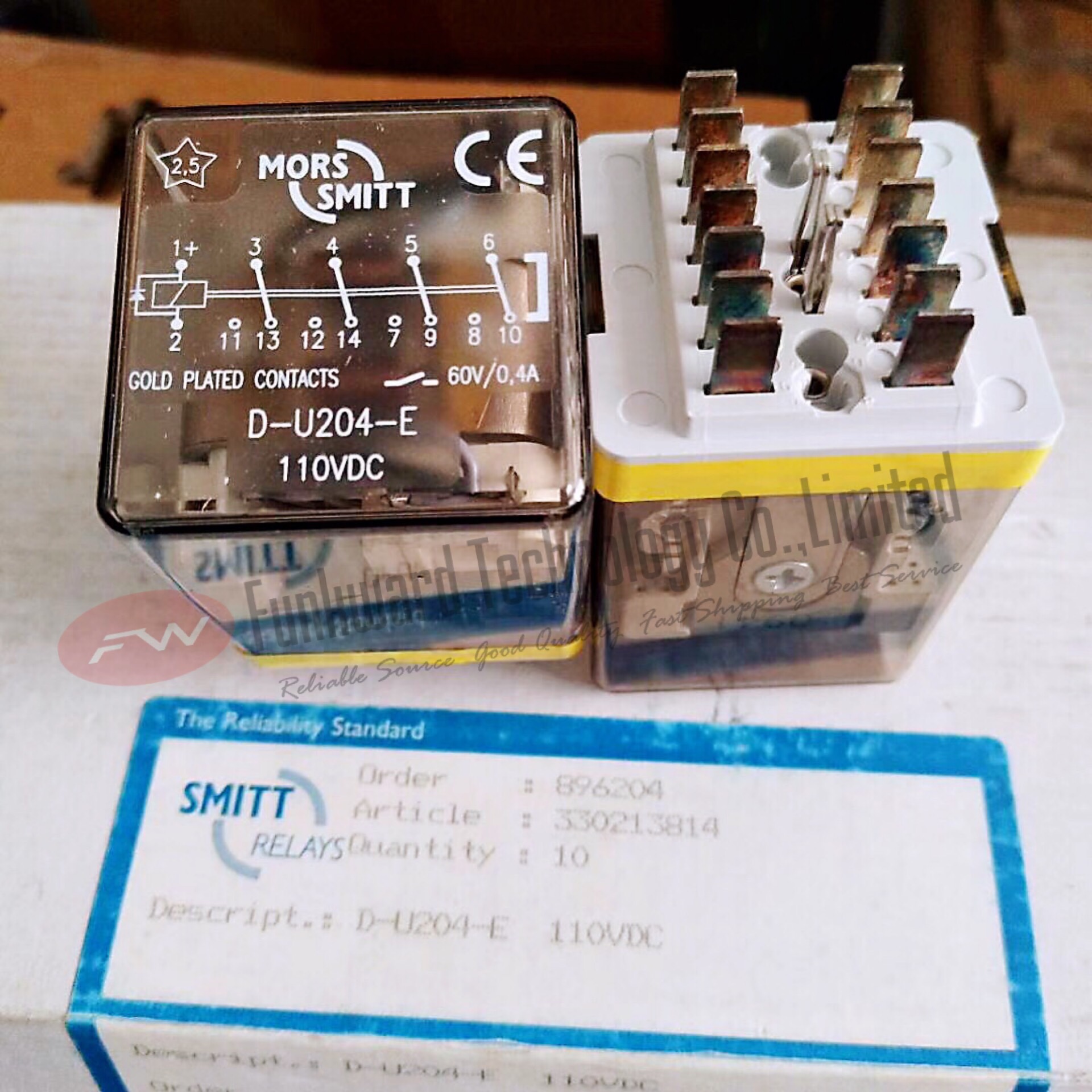 D-U204-E 110VDC MORS SMITT General Purpose Relay 14 Pinsx1PC New | EBay