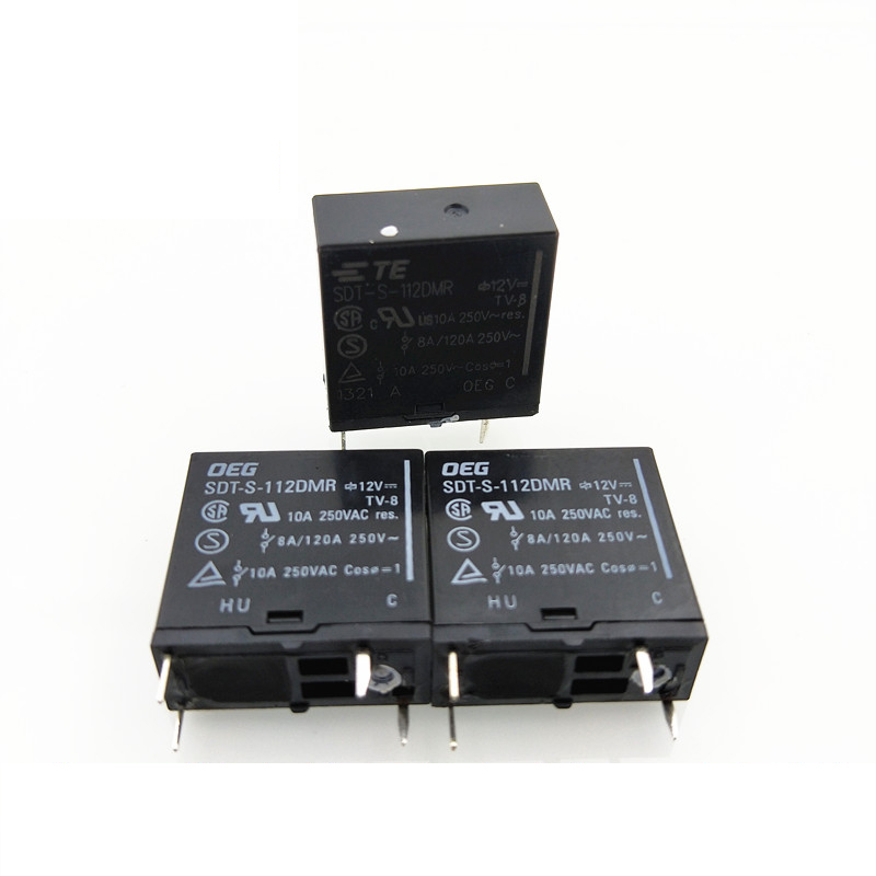 5PCS OEG SDT-S-112DMR Power Relay 4 Pins 12VDC 10A