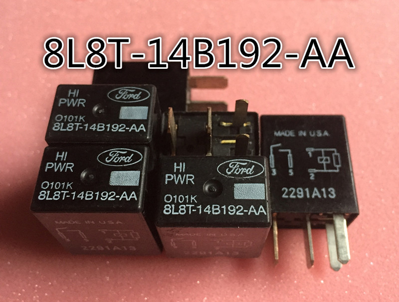 FoMoCo BU5T-14B192-AA VF4A-11F21-Z66 For Land Rover Jaguar Ford 4-Pin Relay