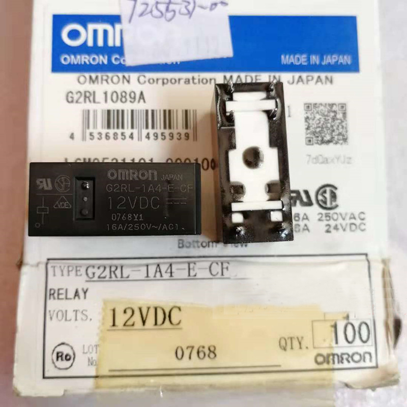 new 10 each! G2RL-1A4-E-CF DC12 Omron 12VDC Relay