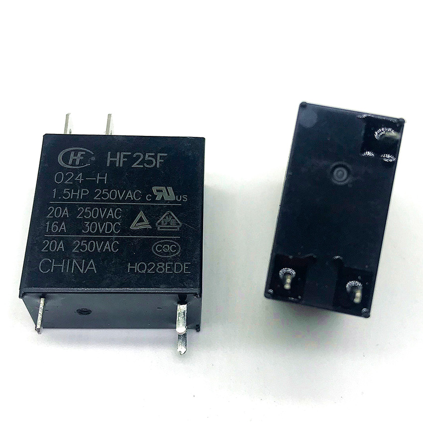 HongFa HF25F-024-H Power Relay 4 Pins 20A 250VAC