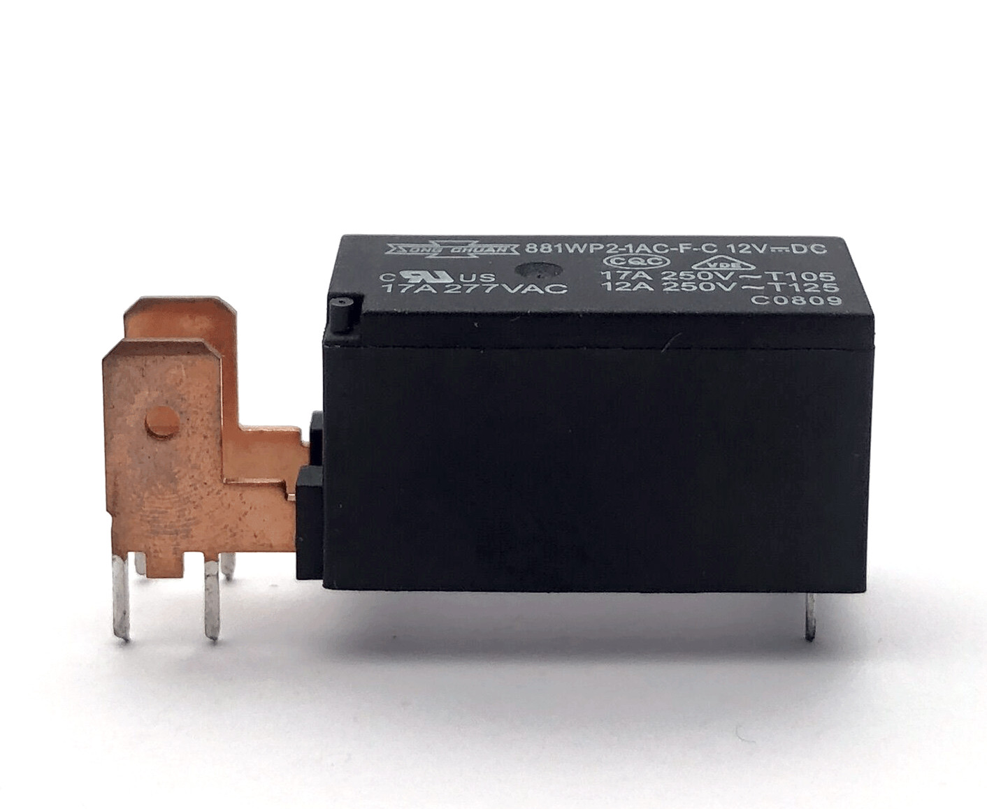 Relais 4 Broches 12VDC - Référence 888N-1AC-F-C (115F-1A-4P-12V-17A) - Pour Circuits De Commande Électrique