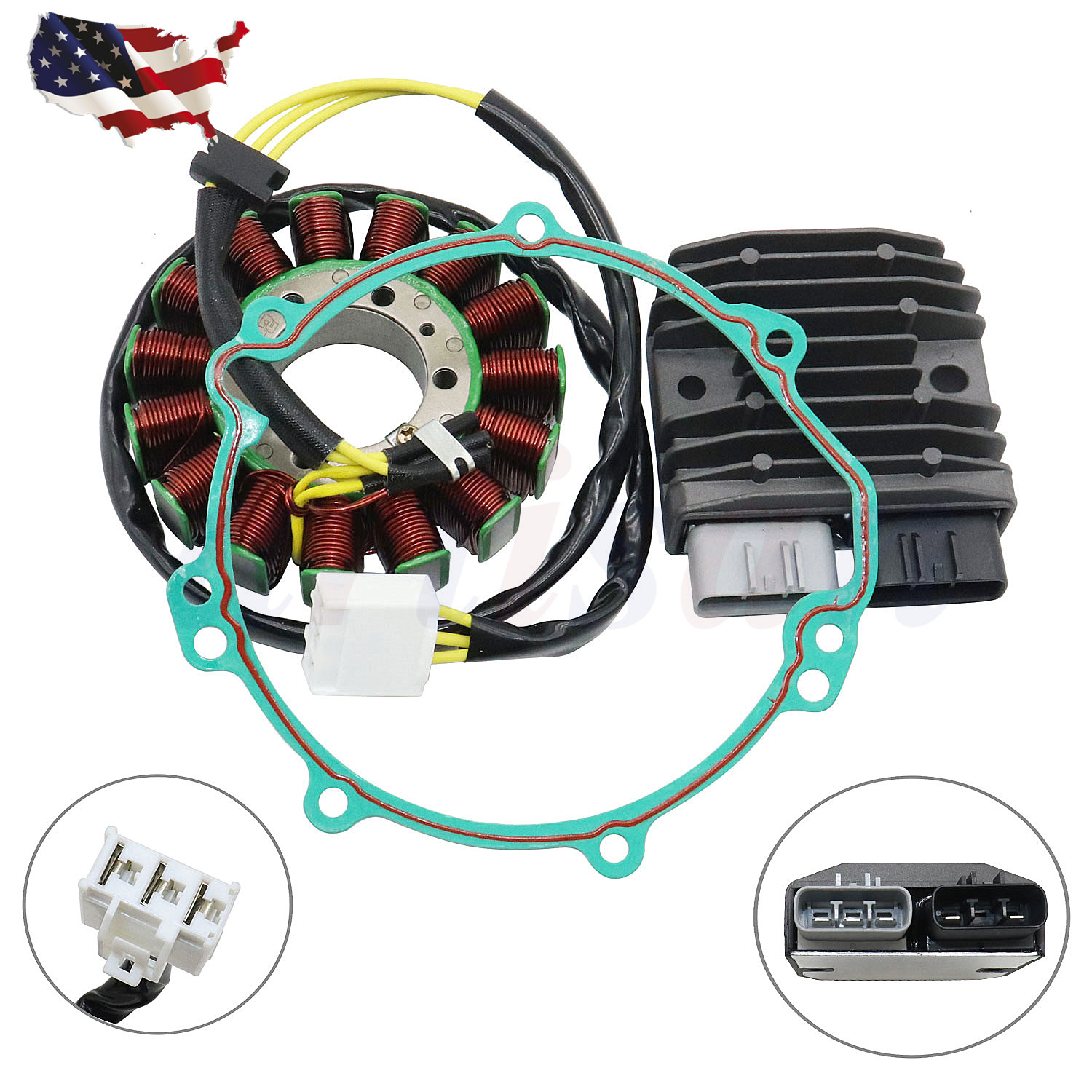 FIT 06-21 NINJA ZX-14/ZX-14R MAGNETO COIL STATOR+VR VOLTAGE