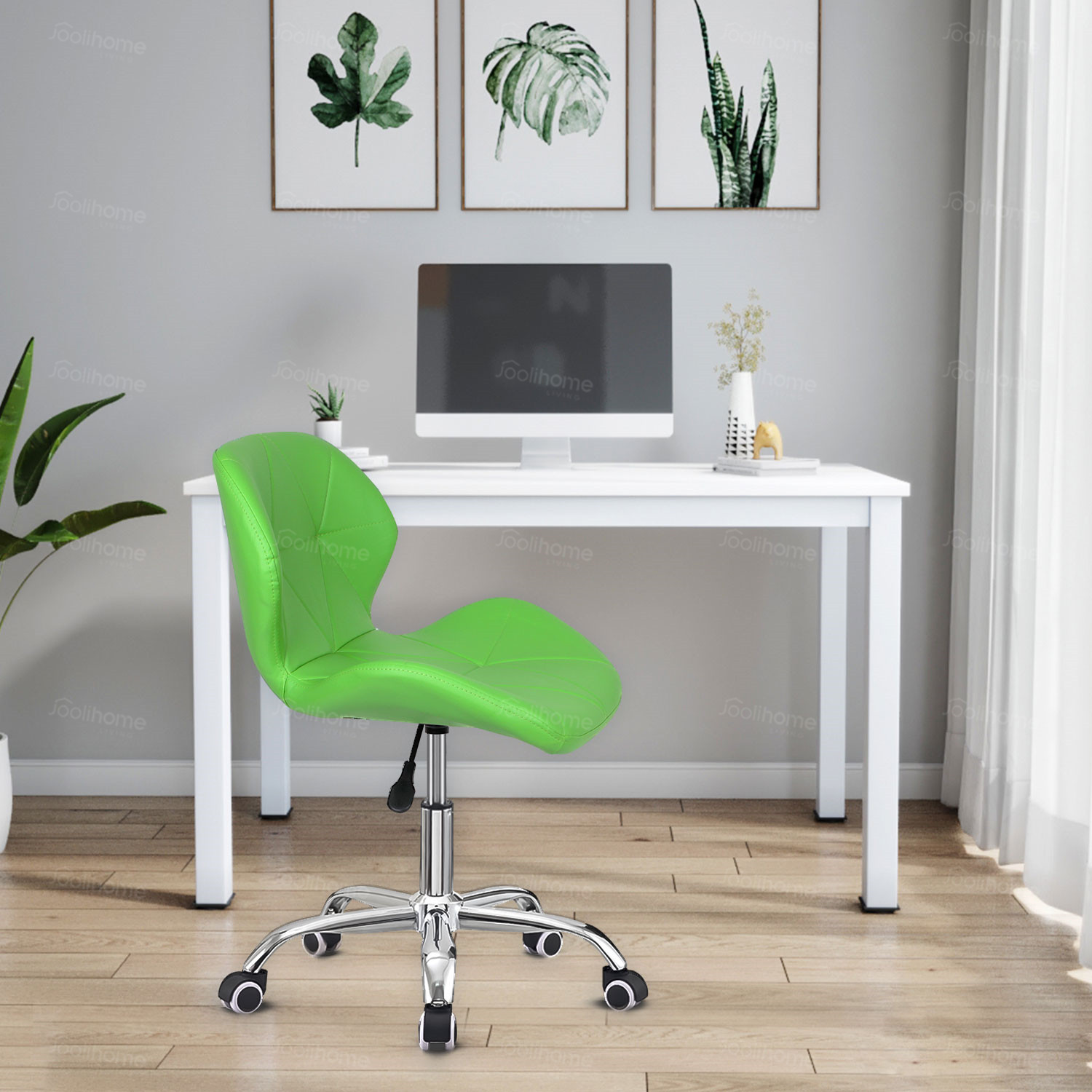 Swivel Furniture Computer Desk Office Chair PU Leather Adjustable Desk Chairs