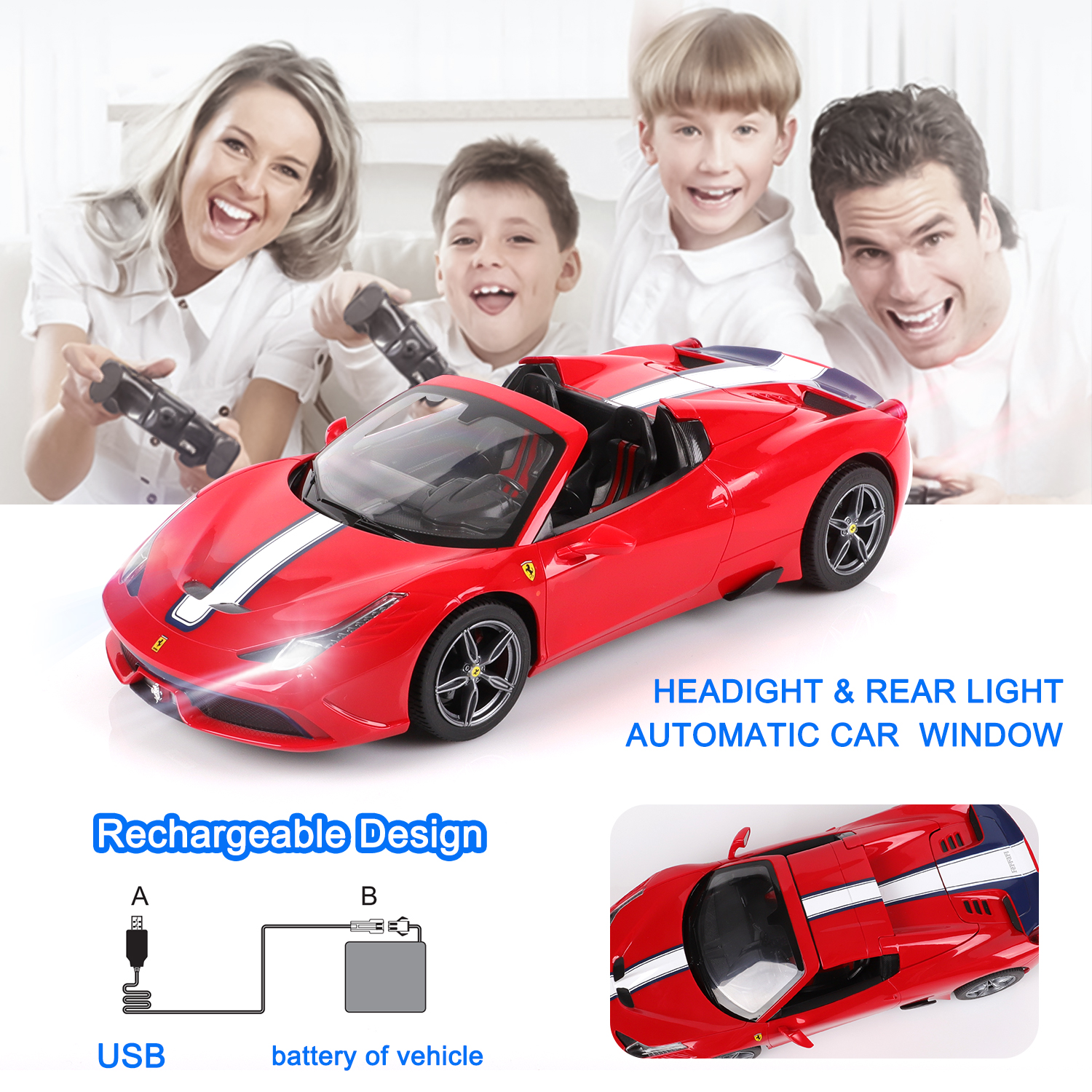 rc cars with rechargeable batteries