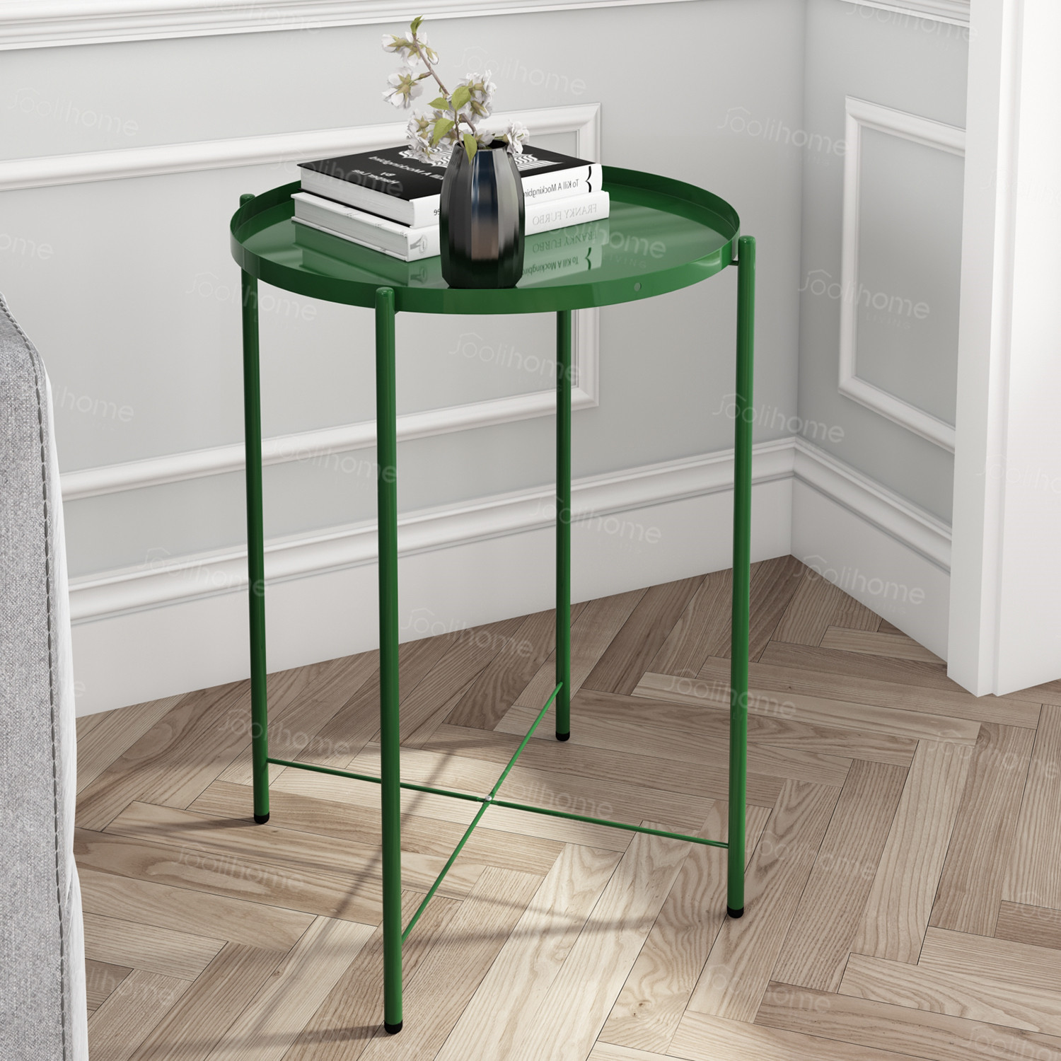 Round Coffee Table Sofa Side Small Night Stand End Table Metal Tray Legs Console Round Coffee Table Sofa Side Small Night Stand End Table Metal Tray Legs Console