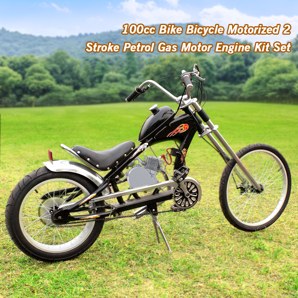 100cc 2Stroke Engine Motor Kit for Motorized Bicycle Bike Gas Powered
