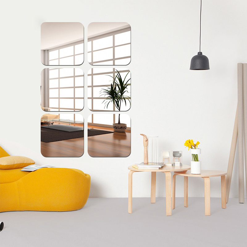 Bad Spiegel Fliesen Wand Aufkleber Quadrat Selbst Klebstoff