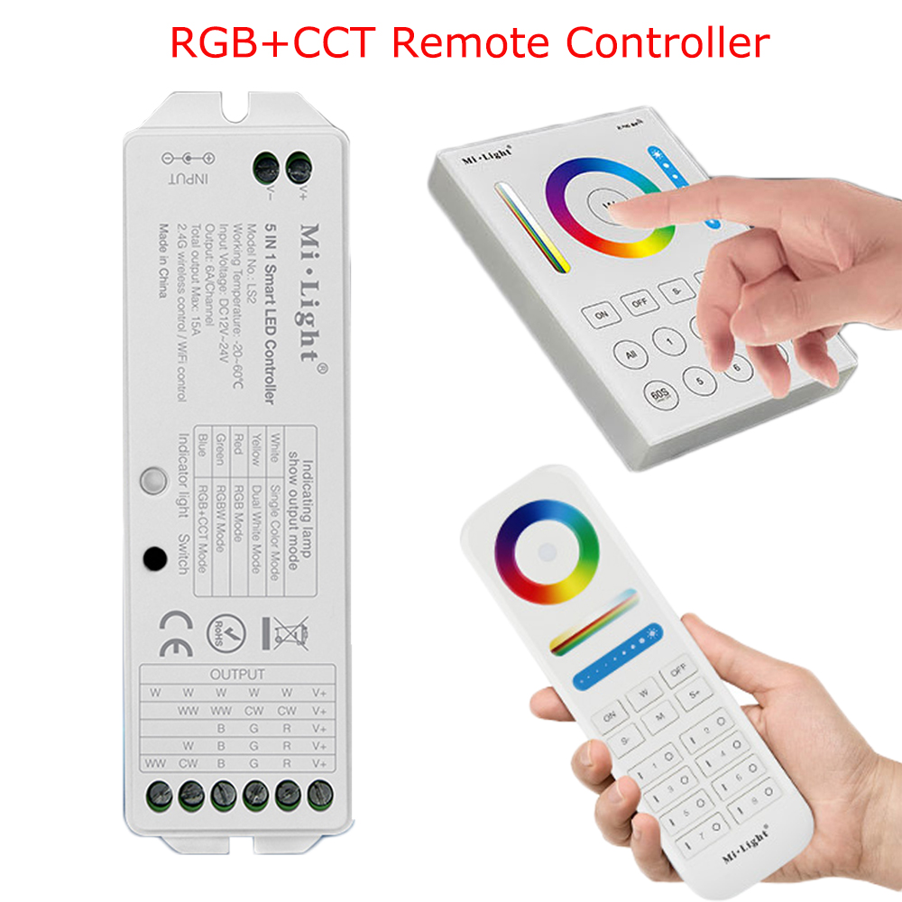 Mi Light Smart LED controller 2.4G wireless 8 Zone RF dimmer remote B8 ...