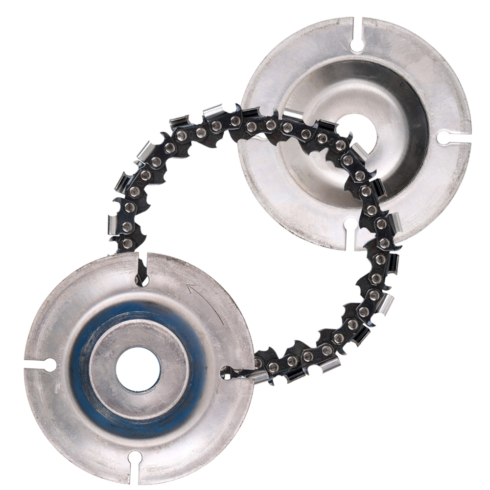 Steel Chain saw Blade for Wood Carving 4 in. 22 Teeth Angle Grinder