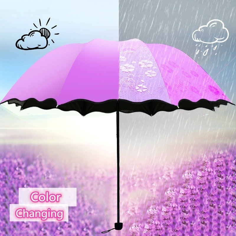 Color : Pink Qeeuanl Sun and Rain Pocket Sun Umbrella Sun Protection UV Umbrella Umbrella Folding Umbrella Female Ultra Light Compact Portable
