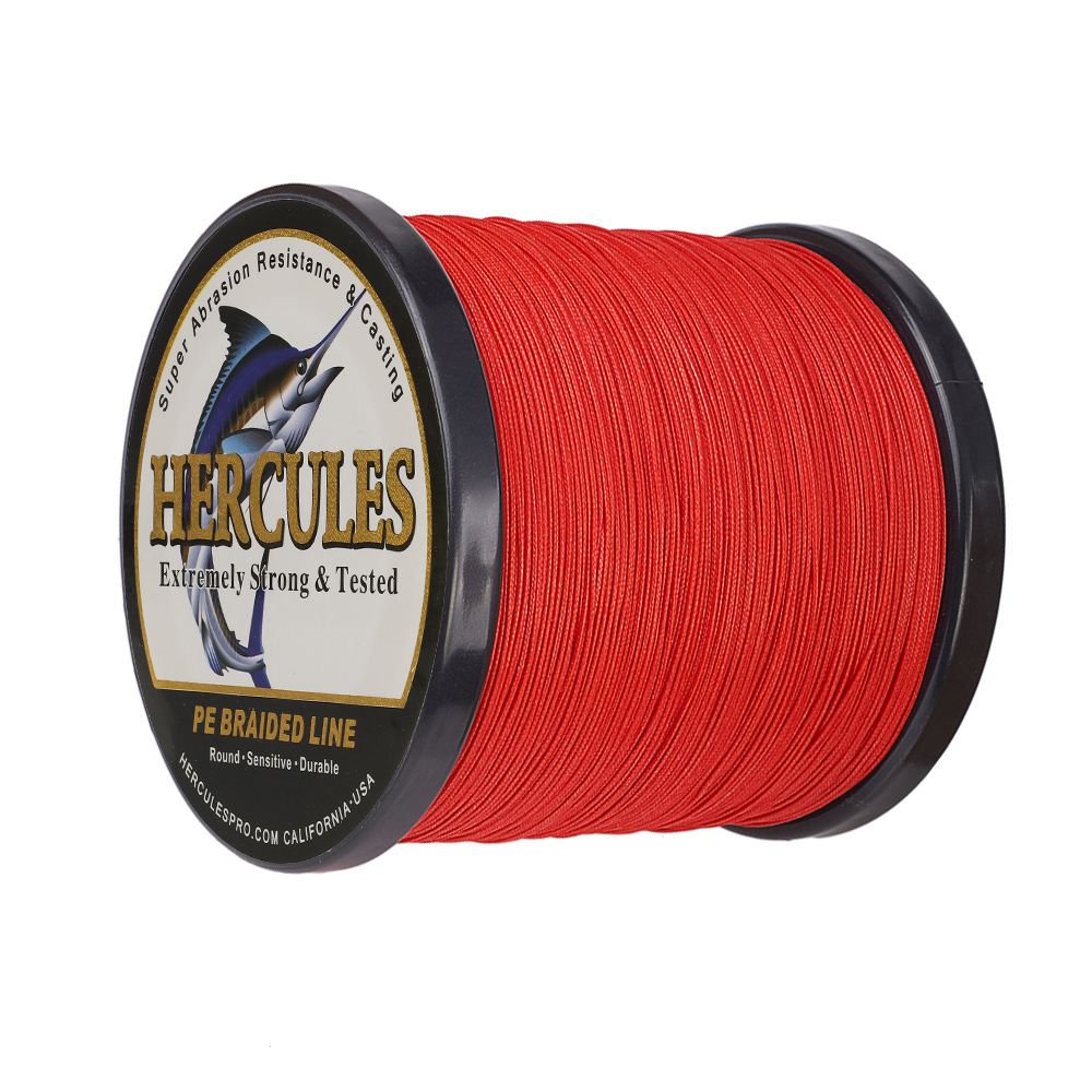 HERCULES 100lbs Test 300/500/1000M 4 8 Strands PE Extreme Braided Fishing Line