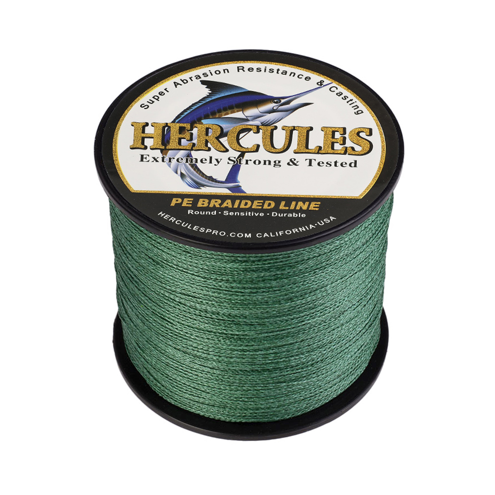 HERCULES 328 547 1094Yards Super 10-300LB 4 Strands PE Test Braided Fishing Line - Picture 14 of 19