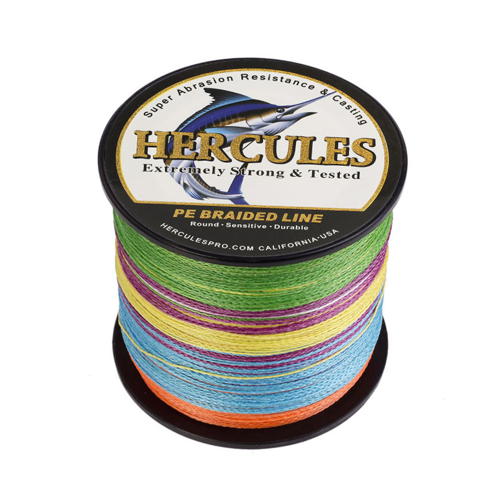 HERCULES 328 547 1094Yards Super 10-300LB 4 Strands PE Test Braided Fishing Line - Picture 19 of 19