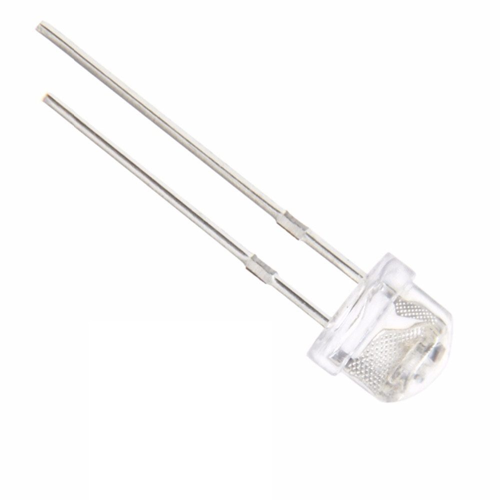 10 LEDs UV Ultraviolets 5mm "Straw Hat" - Haute Luminosité, Diode Violette - Neuf