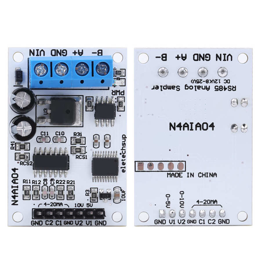 DC 12V 4-20mA 0-5V 0-10V Voltage Signal Acquisition RS485 Modbus - Foto 13