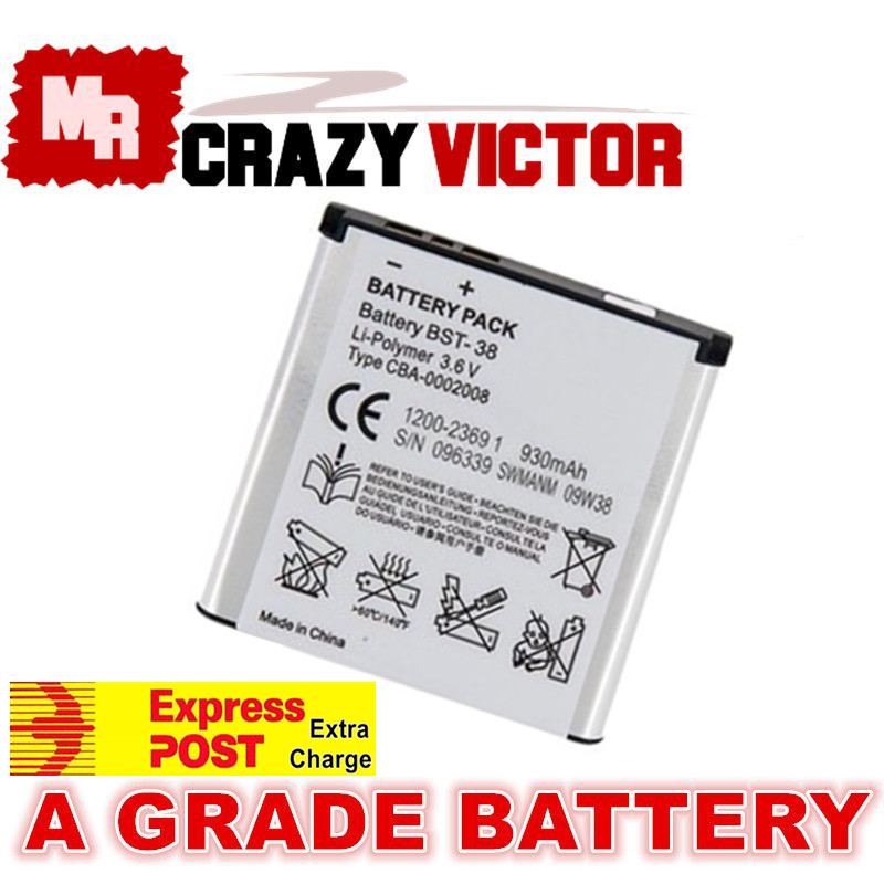 New Battery Bst 38 For Sony Ericsson Xperia X10 Mini Pro K850i S500i C902 W760i Ebay