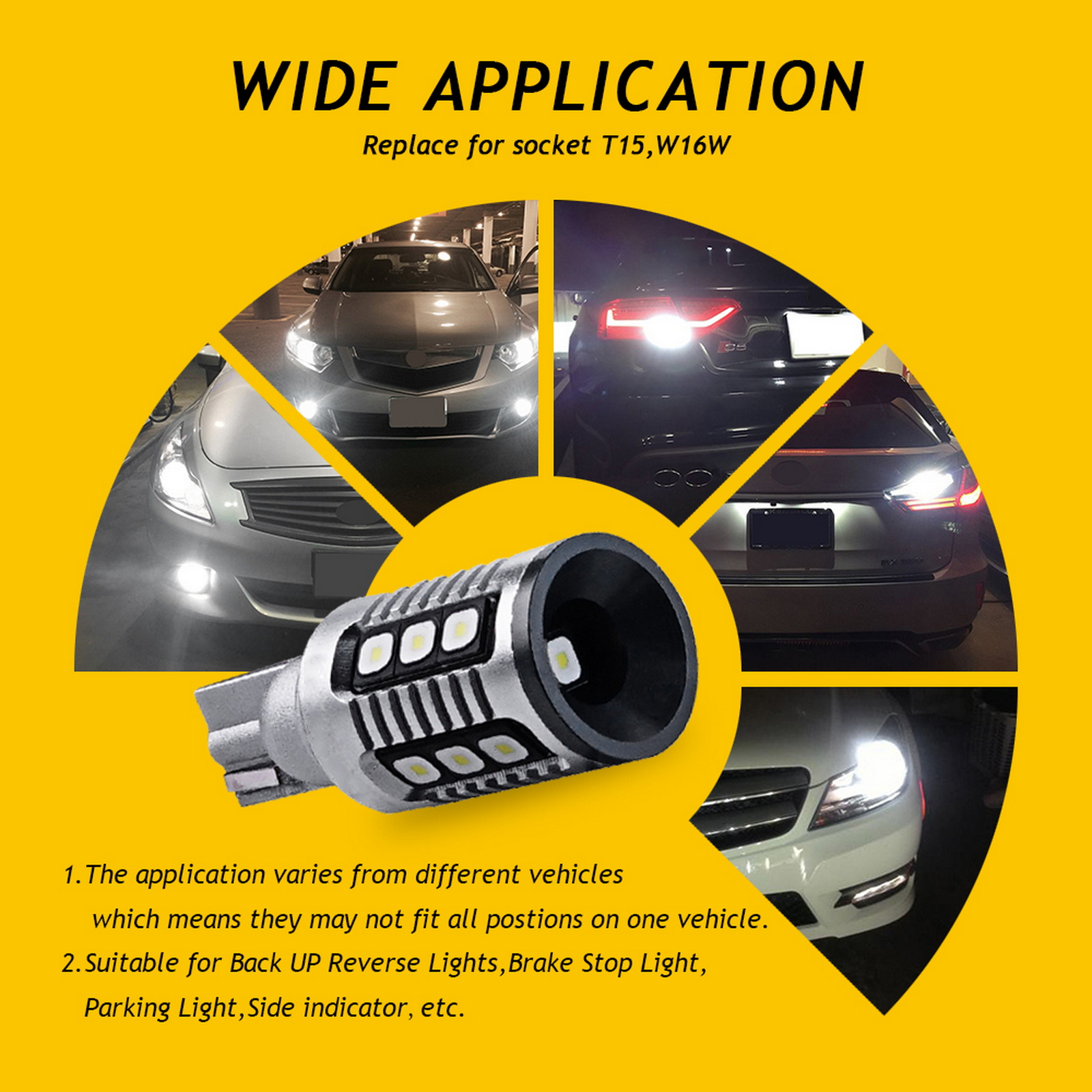 Mercedes E Class W212 2009-2016 Pair Bulbs W16W Reverse LED White 6000K Bright | UK Mercedes E Class W212 2009-2016 Pair Bulbs W16W Reverse LED White 6000K Bright | UK