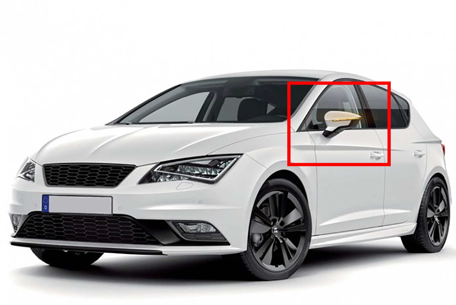 Ultimate Styling Clear LED Wing Mirror Indicator For Seat Leon 5F (2013-2021) - Driver Side