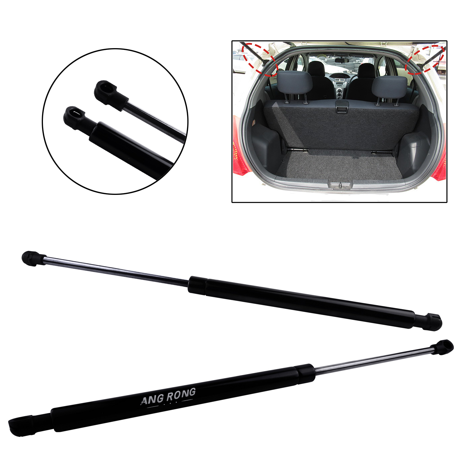 thumbnail image 2 of Magic Car Parts Rear Tailgate Gas Struts For Toyota Yaris Hatchback (2005-2011) – 689600D011 2 of 5