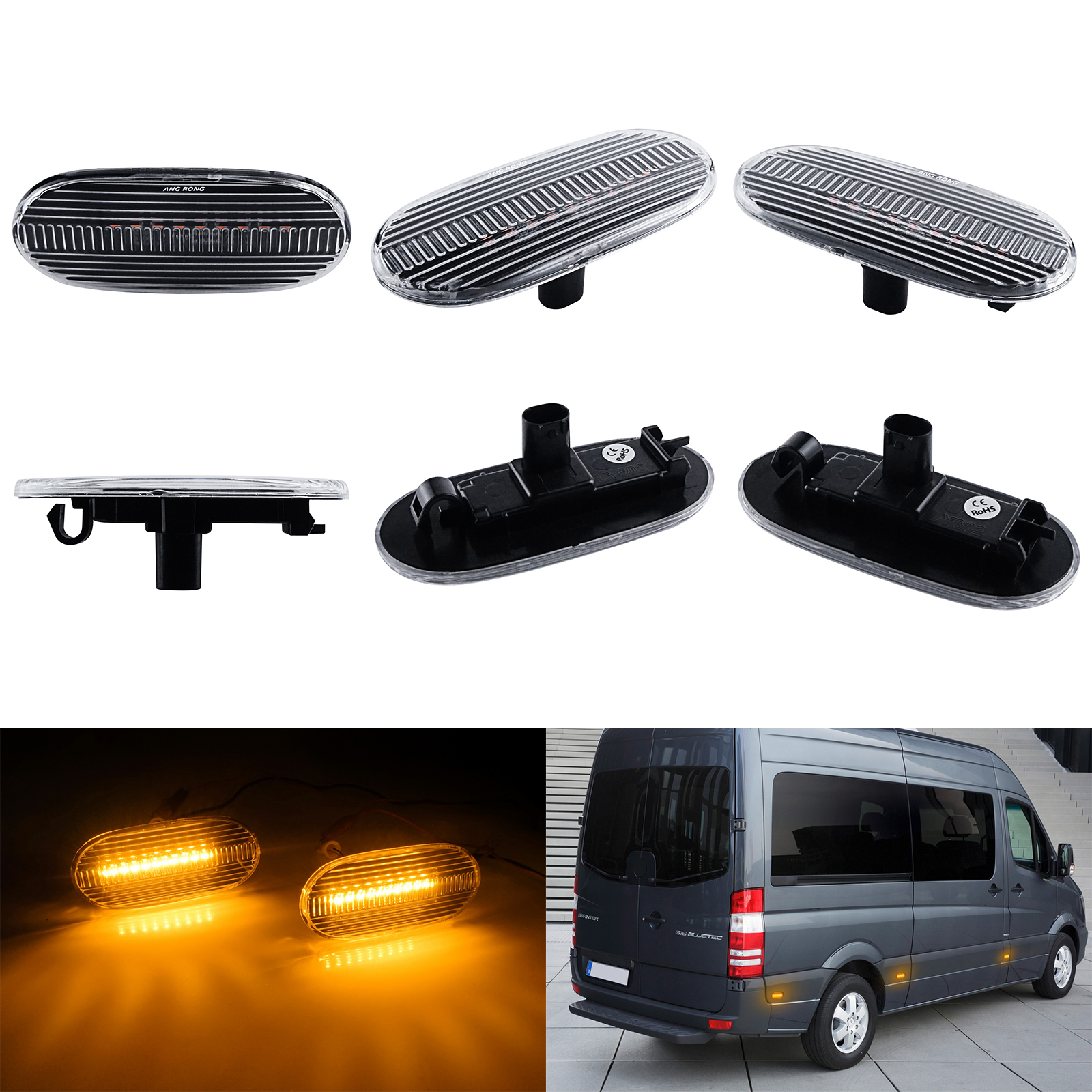 Spiegelblinker Links Für Mercedes Sprinter 2019-2025 - Seitenblinker Außenspiegel