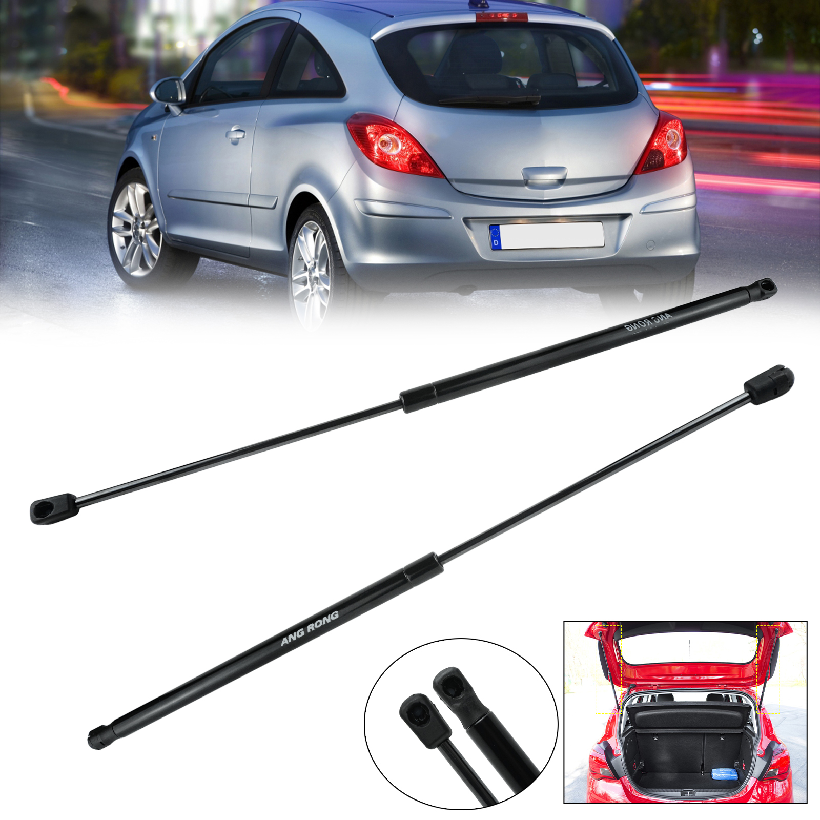 GAS STRUT SPRINGS UPGRADE BOOT LID TRUNK TAILGATE FOR VAUXHALL OPEL CORSA MK5 F | UK