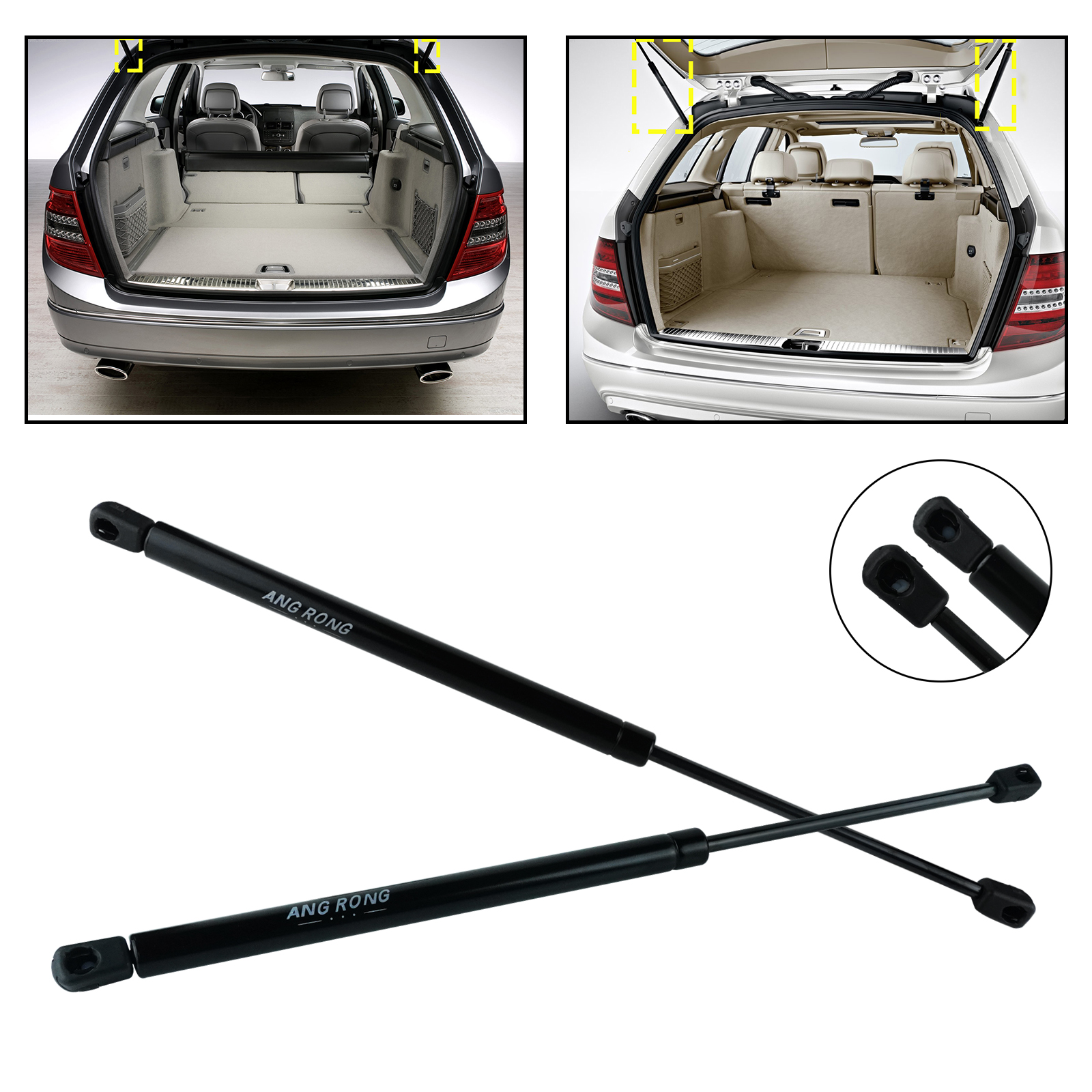 Produktbild von 2x Gasfeder Heckklappe Heckklappendämpfer Für Mercedes-Benz C-Klasse