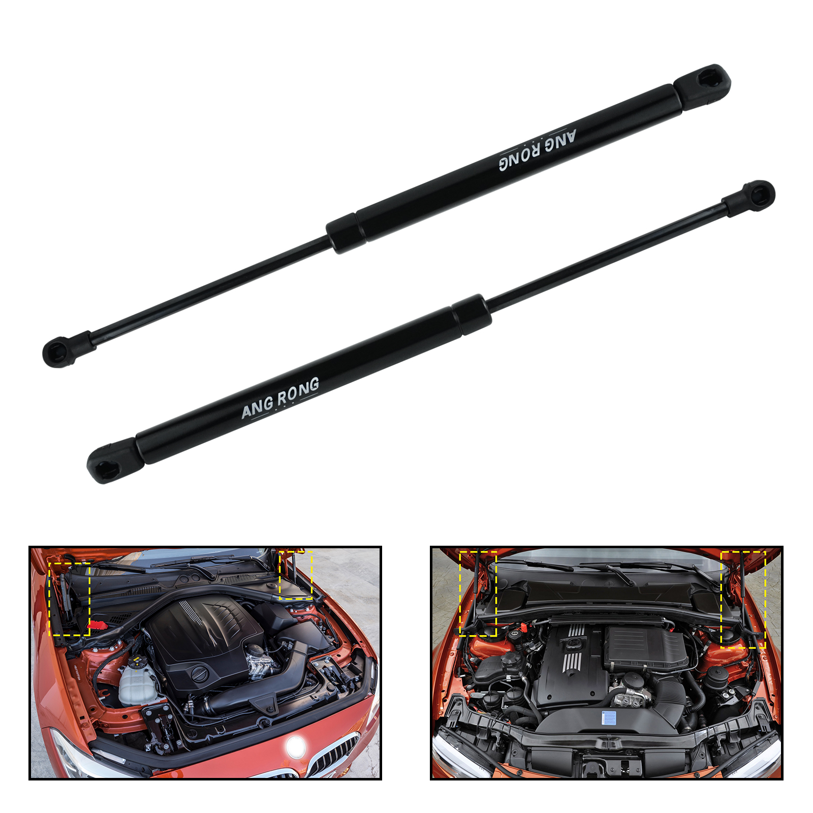 2x Gasfeder Für Motorhaube - Kompatibel Mit BMW 3er E36 Coupe & Cabrio