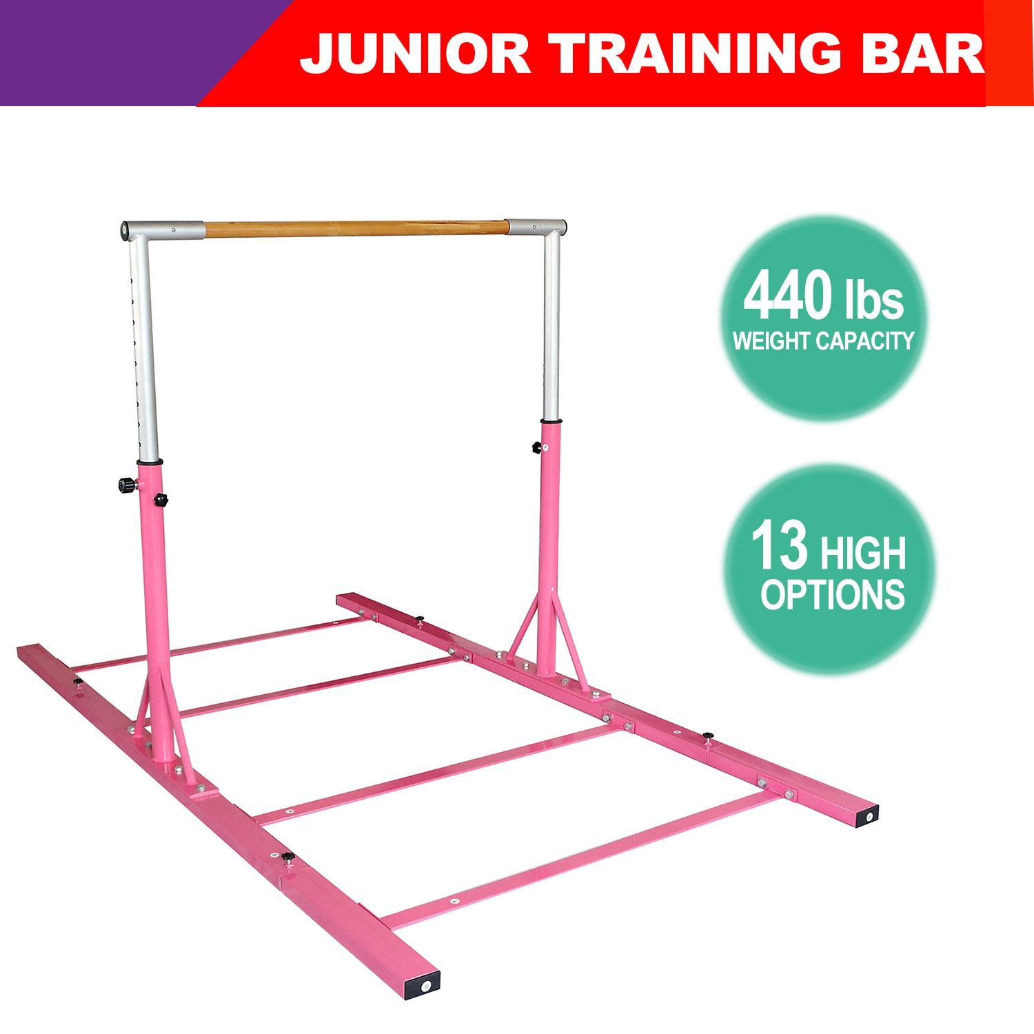 Training Bar Horizontal Bar Junior Gymnastics Adjustable Equipment
