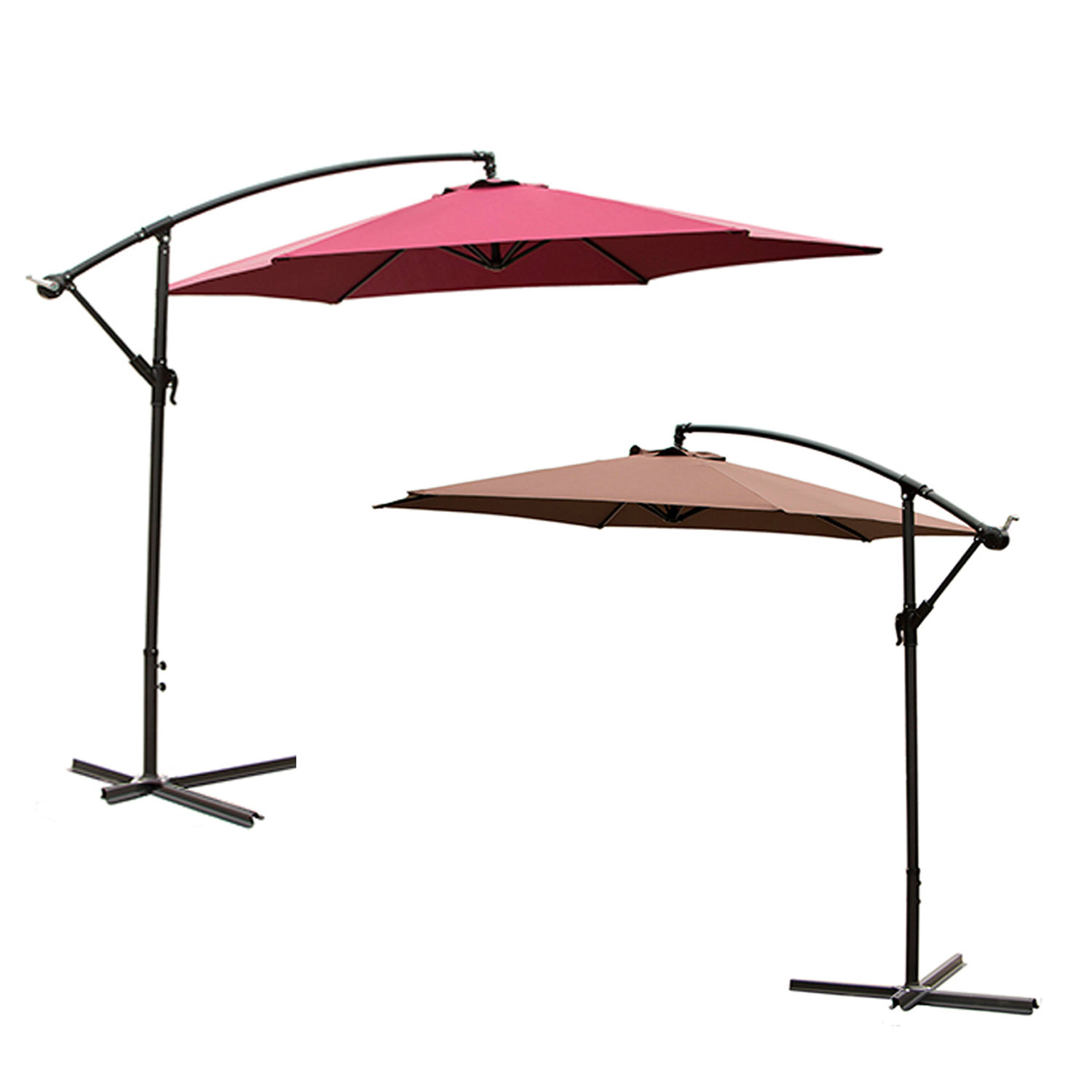 2 Color 10 Ft Outdoor Patio Umbrella Offset Hanging Beach Details About 2 Color 10 Ft Outdoor Patio Umbrella Offset Hanging Beach Steel Tilt